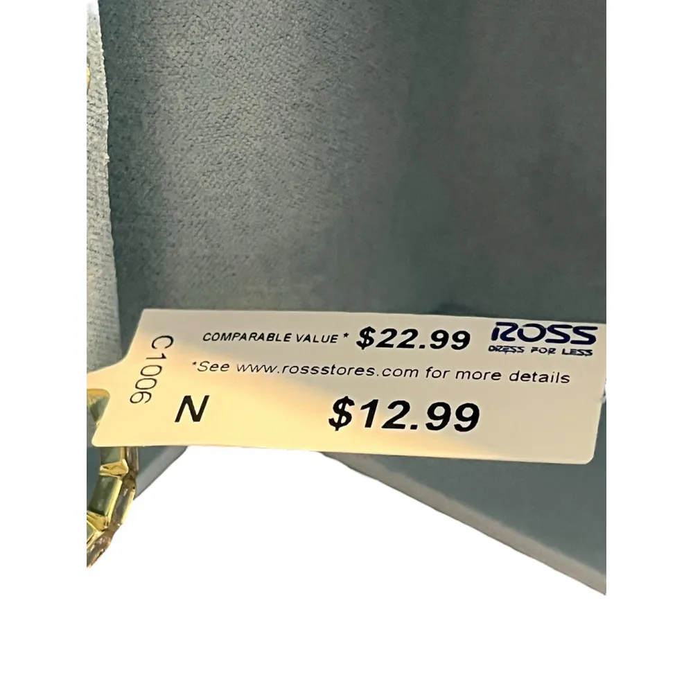 Mia Sarine Hoop Earrings Silver Plated Cubic Zirconia Diamonds NEW - Image 4