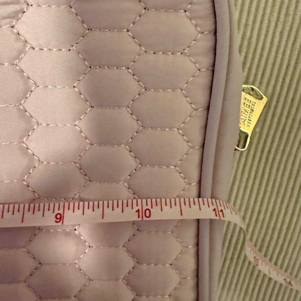 Doll 10 x Aimee Kestenberg Quilted Travel Makeup Cosmetic Organizer Bag Pink - Image 7