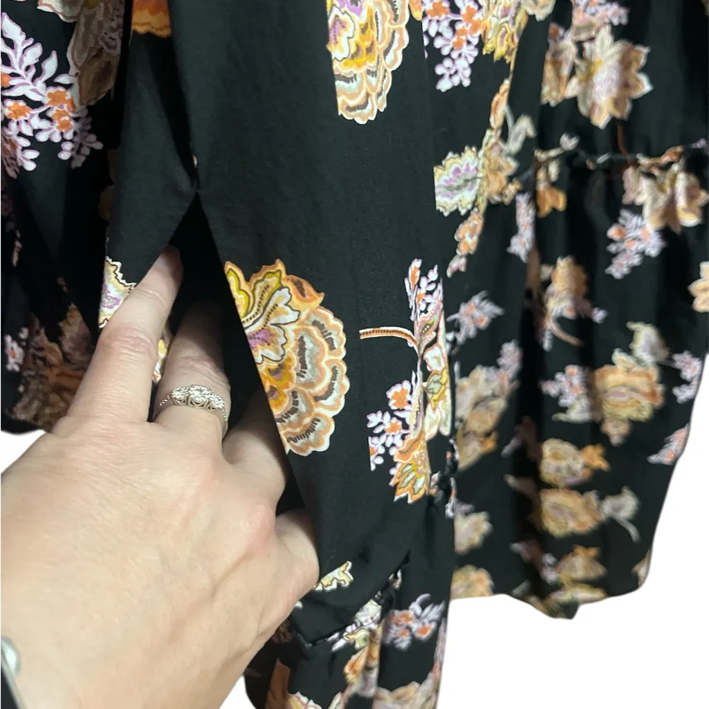 Who What Wear Floral Black Dress - Image 7