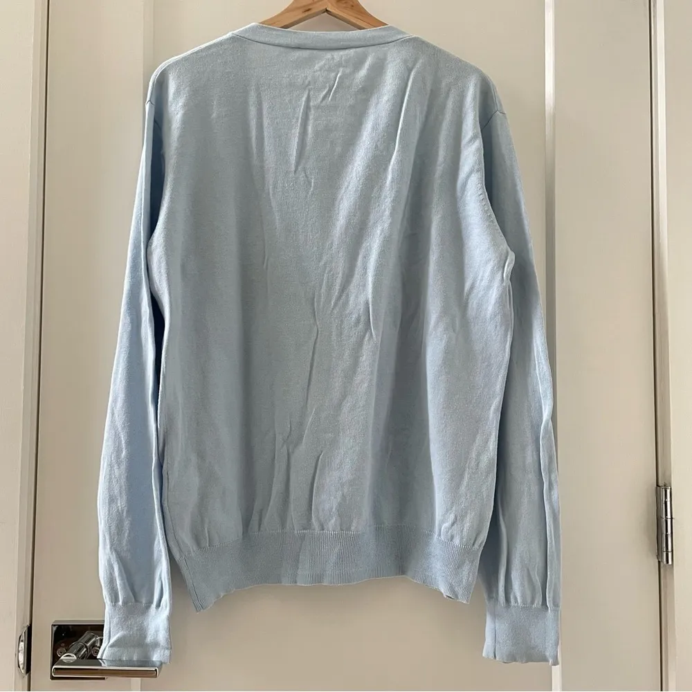 JC de CASTELBAJAC Cardigan Sweater Peanuts Snoopy Size M Light Blue Size M - Image 2