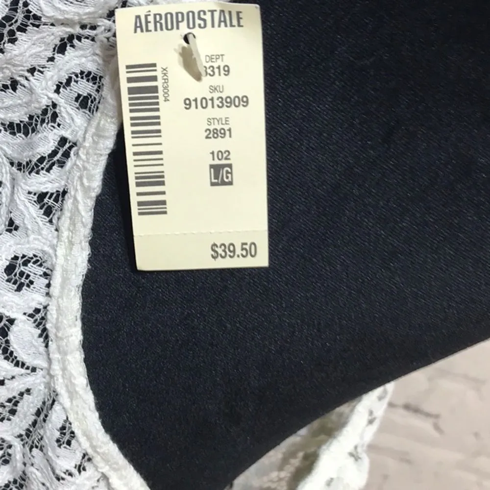 Aeropostale Cute  Lace Tank W/Tie Front NWT… - Image 7