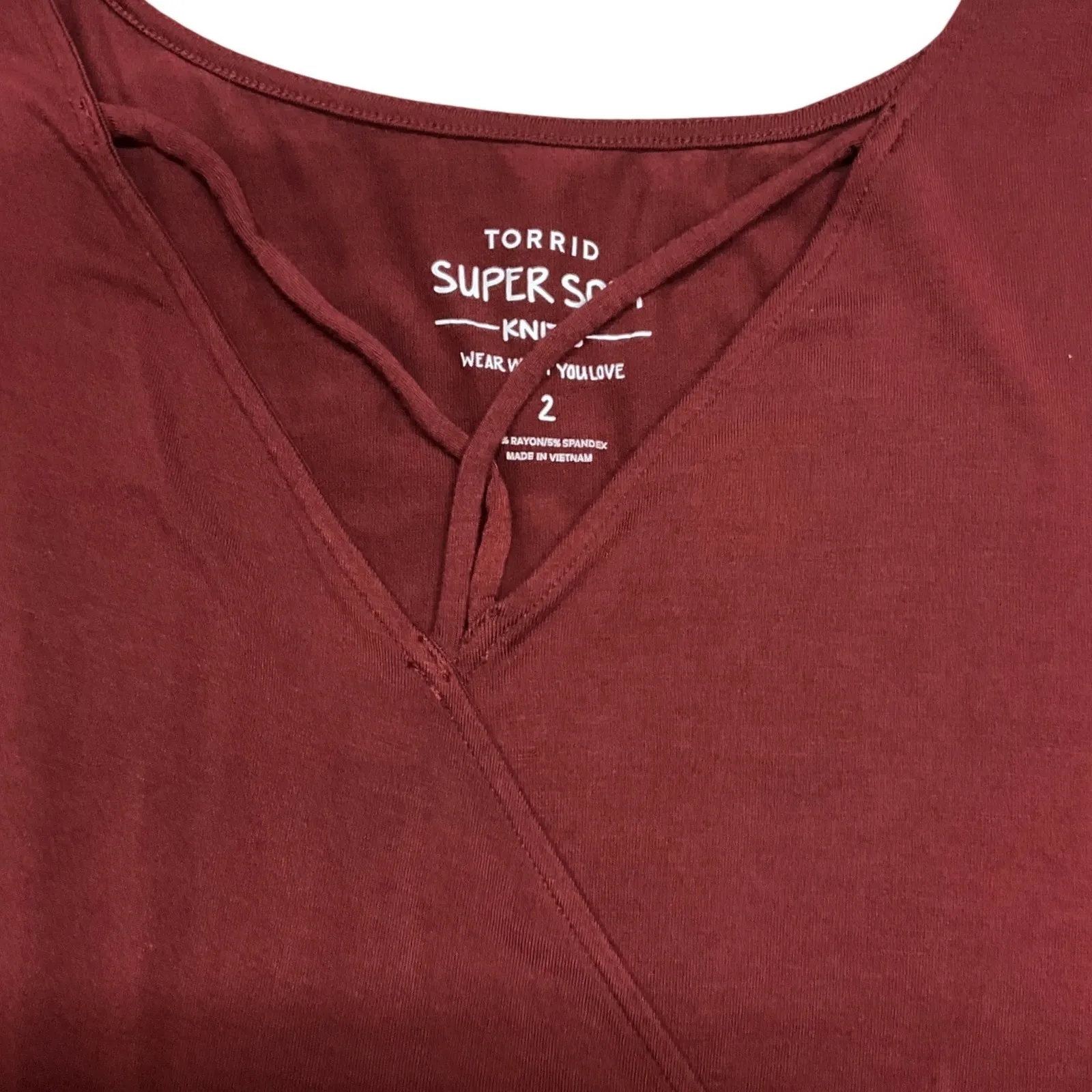 torrid Women's Supersoft Sleeveless V neck Wrap Style Pullover Bodysuit Size 2X - Image 3