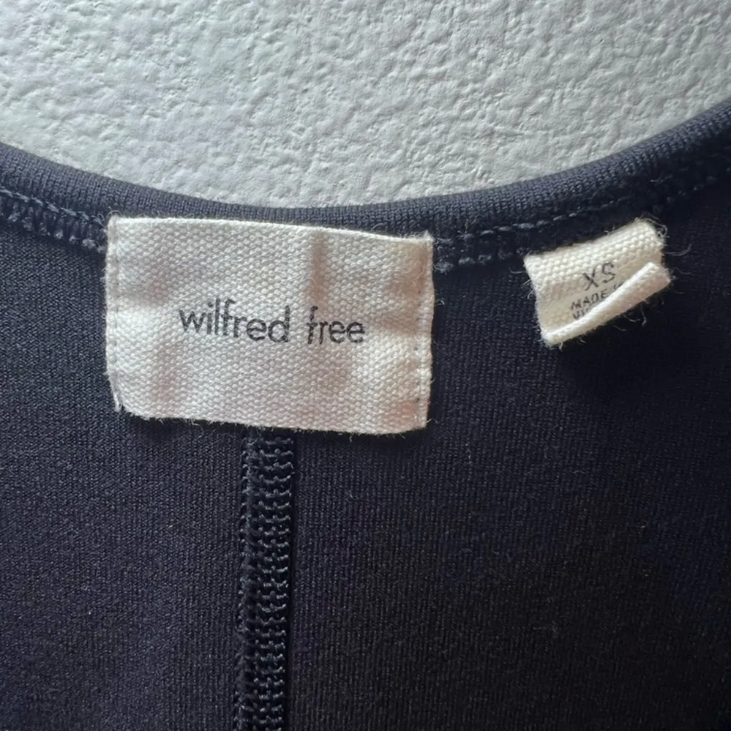 Aritzia Wilfred Free Divinity 7" Romper Body Suit Black Shorts One Piece Size XS - Image 12