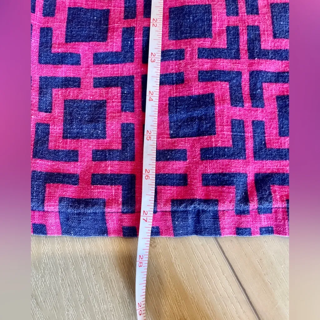 CHARMING CHARLIE Women Small pink blue geometric v-neck sleeveless tunic Top - Image 13