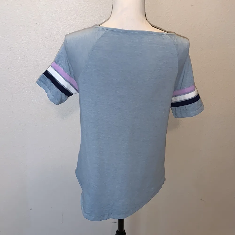Poof! Poof Soft & Cozy Lifestyle small blue short sleeve shirt - Image 3