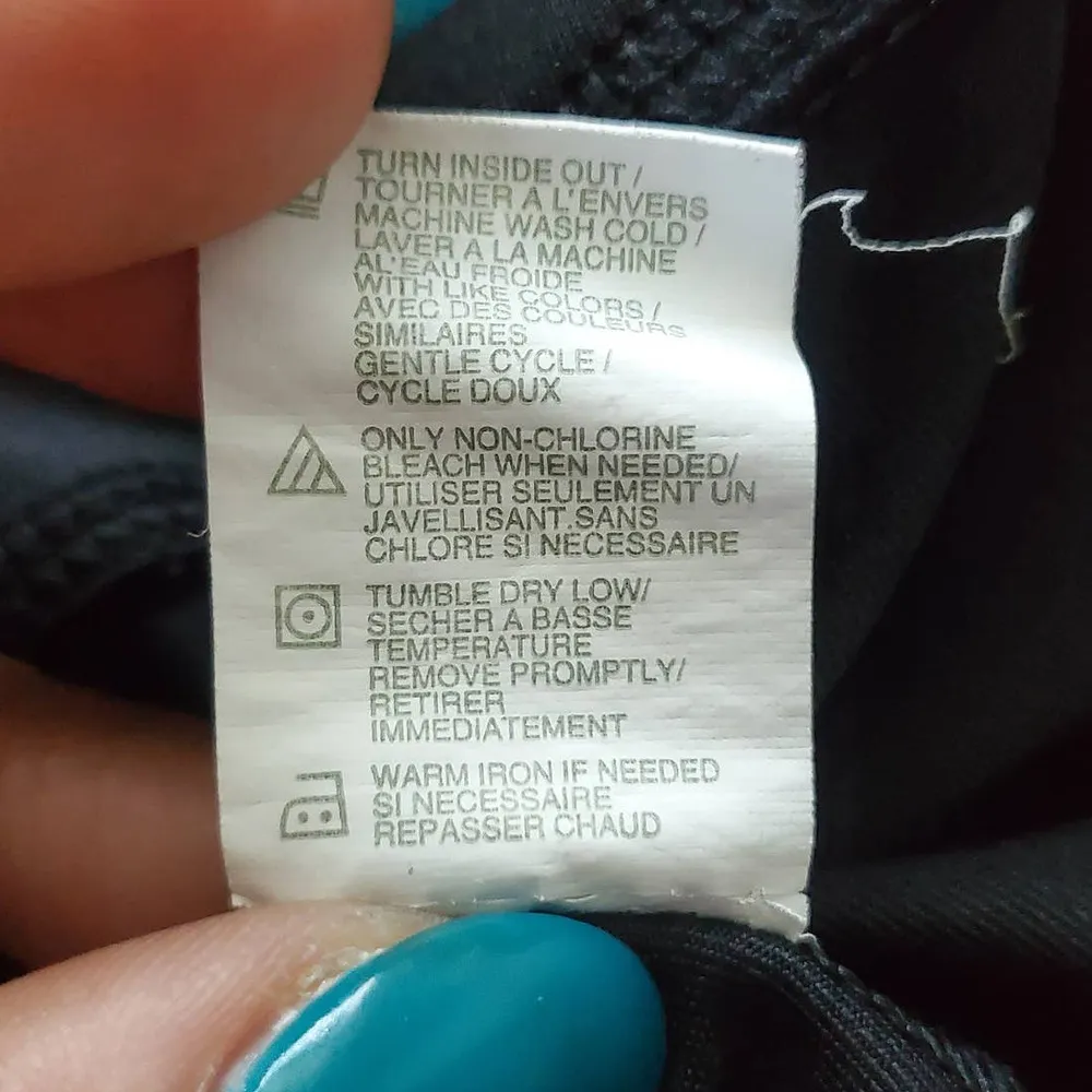 Jockey Black Athleisure Workout Leggings With Zipper Pockets Size S - Image 7