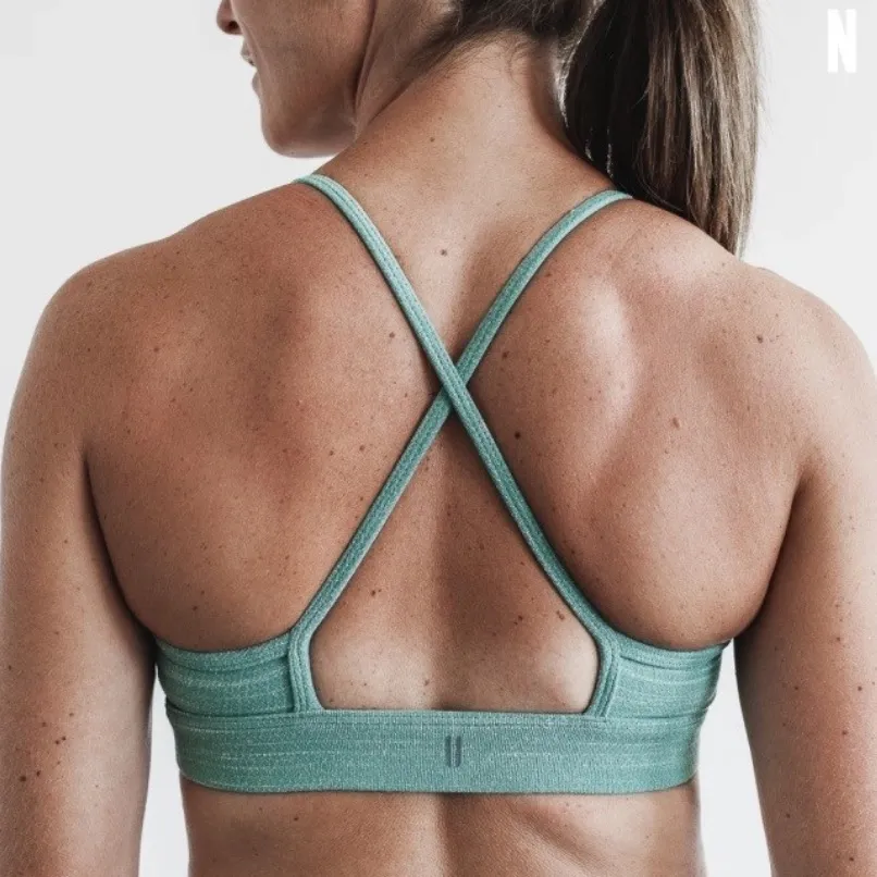 NWT NOBULL Women’s High-Neck Sports Bra - XS - Blue Melange - Image 3