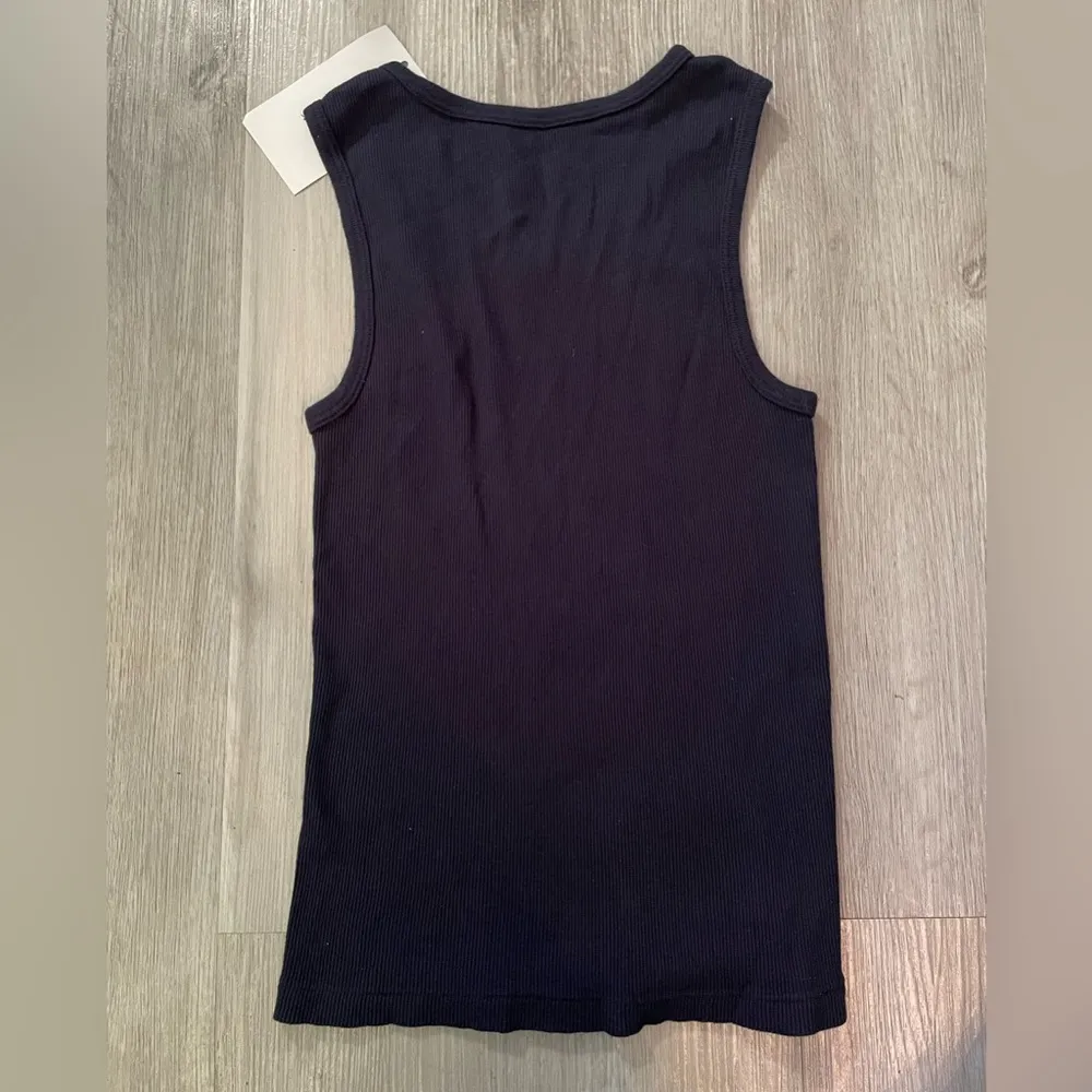 Brandy Melville St. George Ribbed Blue Navy Crop Tank Top size S - Image 8