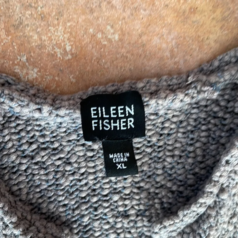 Eileen Fisher cotton silk blend pocket cardigan - Image 3