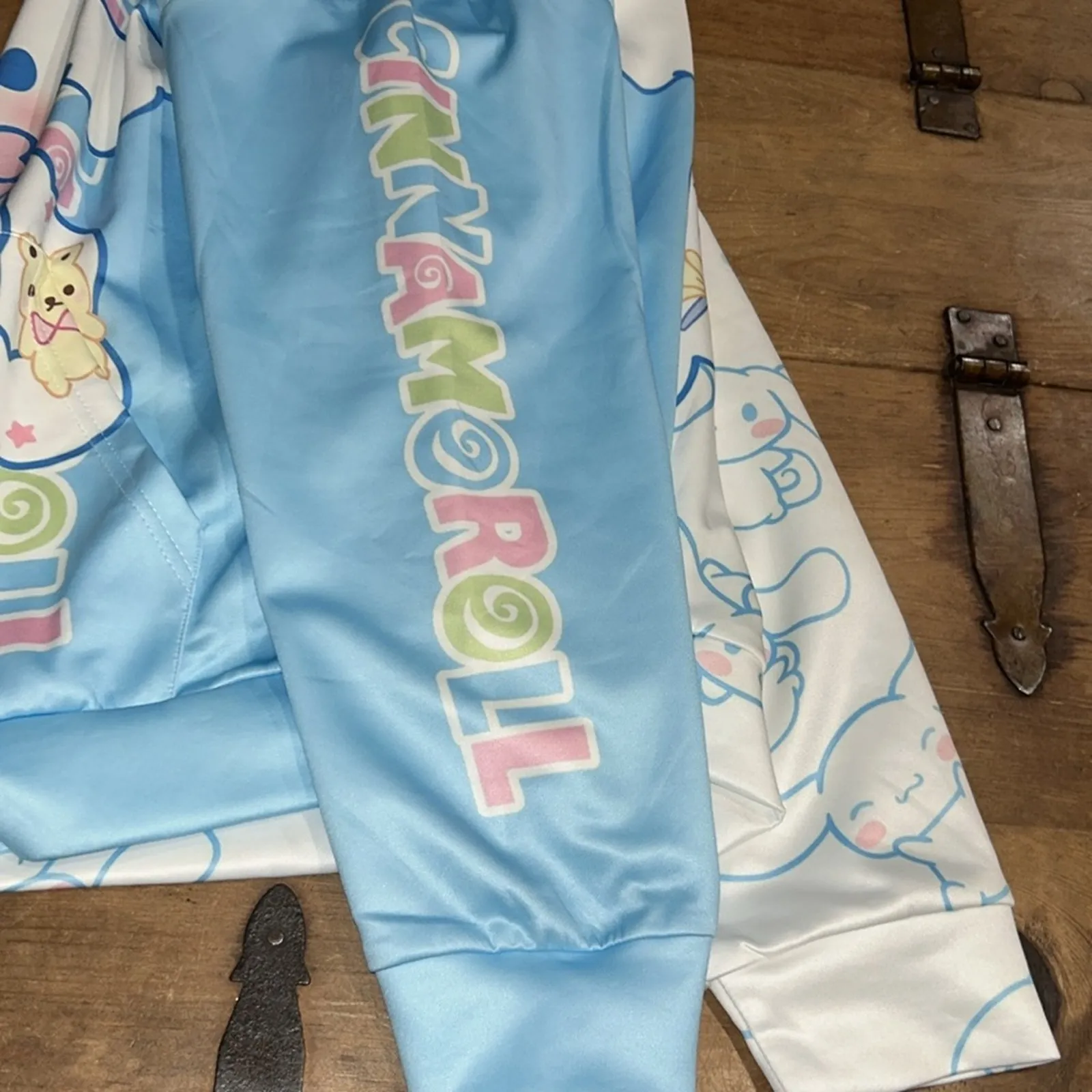 Woman’s Pochacco Cinnamoroll Cartoon Hoodie Long Sleeve Pullover Sweatshirt XL Blue - Image 5