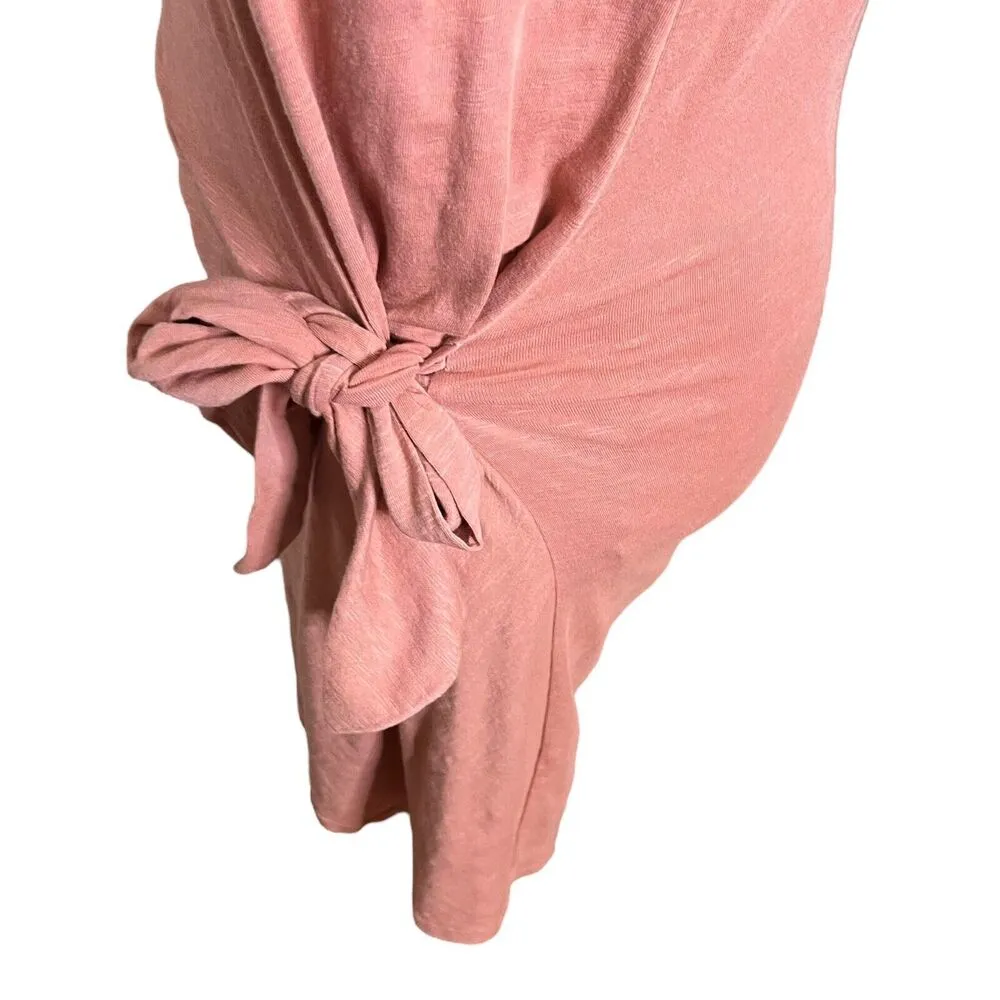 Anthropologie Sundry Tied Tee Relaxed Fit Comfy Knit Mini Dress Womens Size 1 S - Image 6