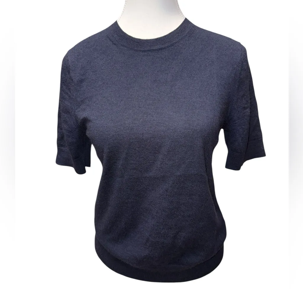 Tory Burch 100% Cashmere Short Sleeve Sweater - Image 4