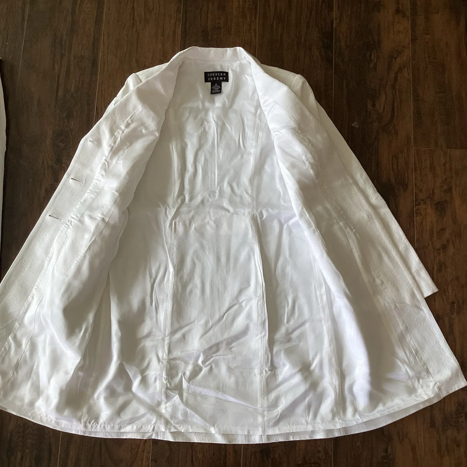 Spencer Jeremy Formal Pantsuit White Size 8 - Image 10