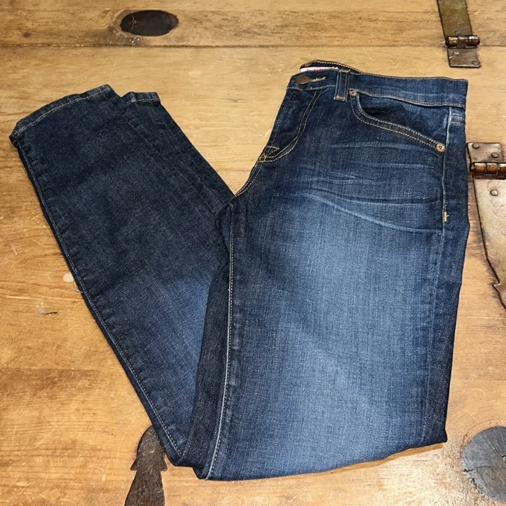 WOMENS J BRAND "CASS/ANTIQUA" BLUE SKINNY JEANS W/ANKLE ZIPS SIZE 26 - Image 6