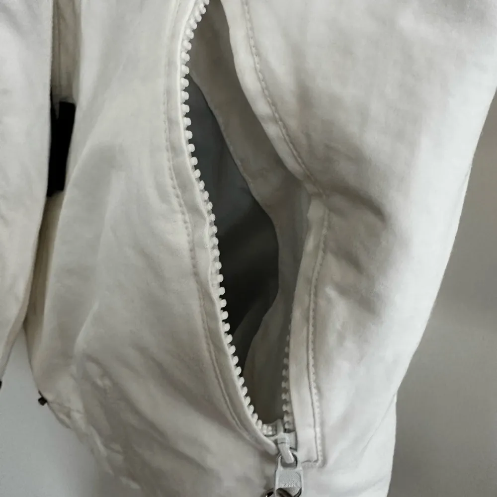 VTG 90’s Y2K LL Bean Jacket Womens L White Nautical Windbreaker Sailing Hooded. Size L - Image 10