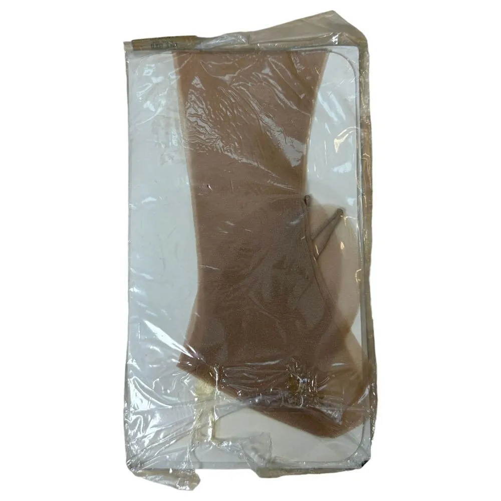 Givenchy Vintage 1986 Body Gleamers Knee High 259 Pale Gold One Size NEW - Image 2