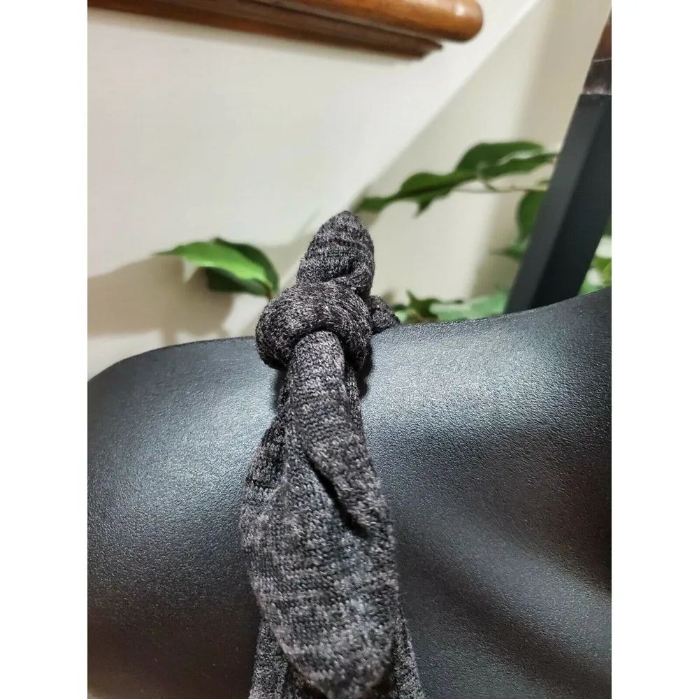 C Women's Solid Gray Polyester Round Neck Sleeveless Casual Jumsuits Size Small - Image 7