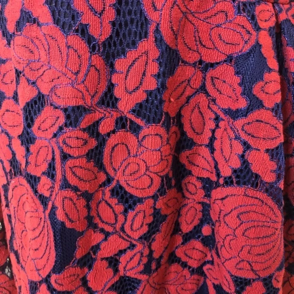 Miusol Floral Midi Dress Blue Size M - Image 5