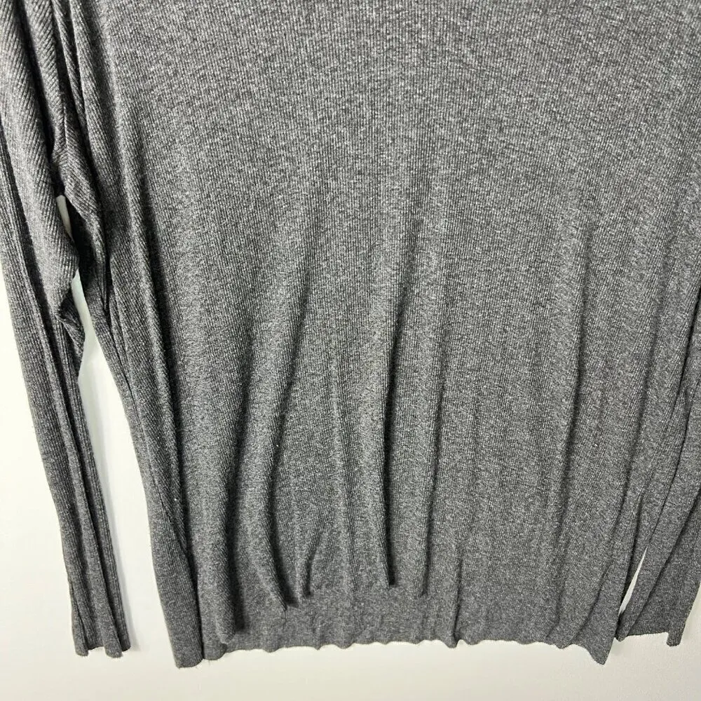 Joah brown gray long sleeve‎ thermal top women’s one size - Image 3
