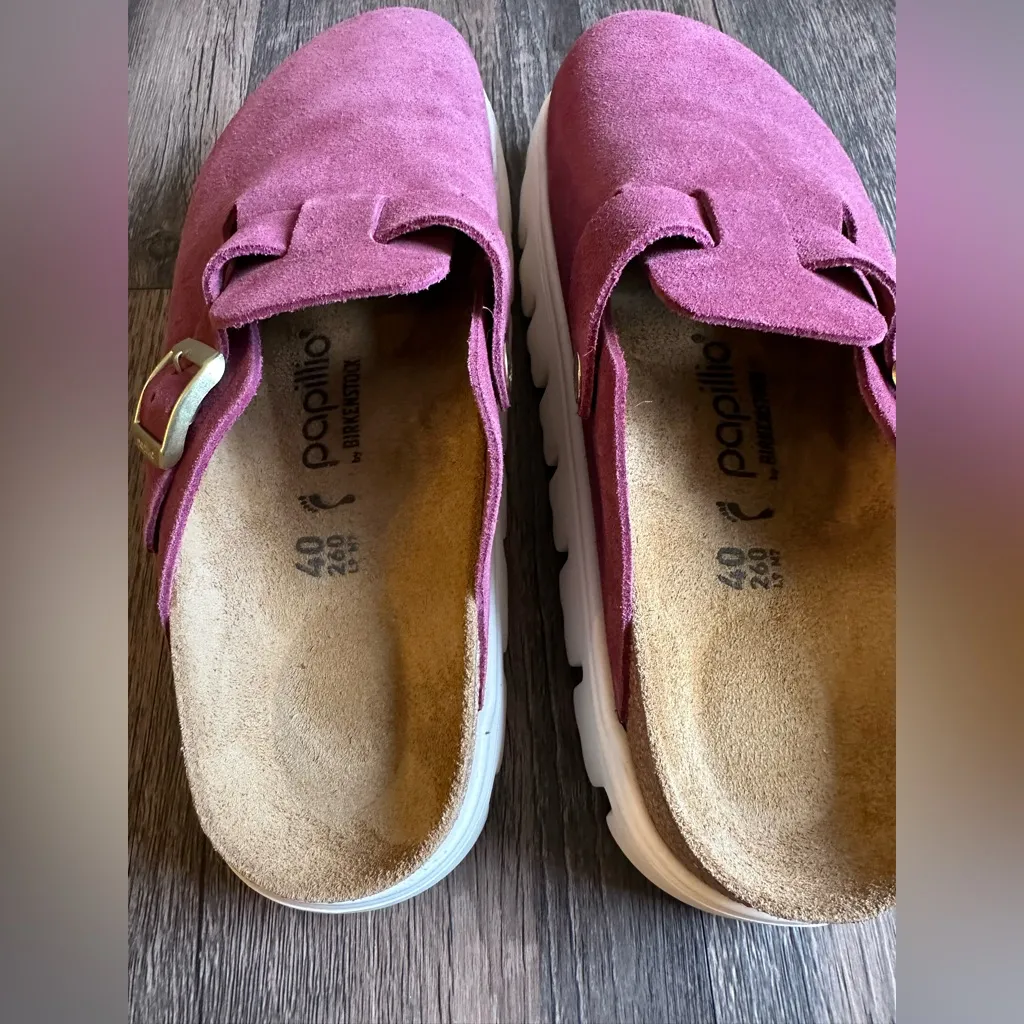 Birkenstock Boston Chunky Berry Red 40 - Image 7