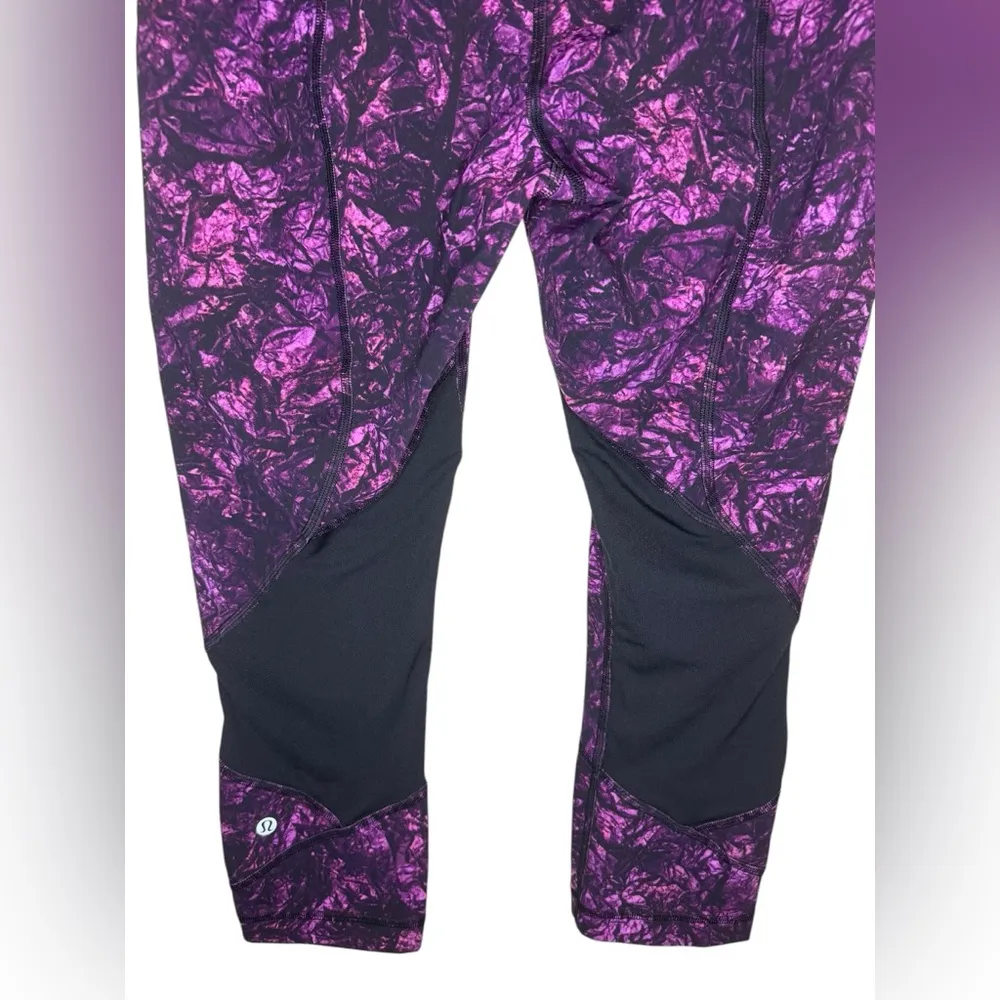 Lululemon Pace Revival Crop 22” Size 8 Undercurrent Grapealicious Multi - Image 8