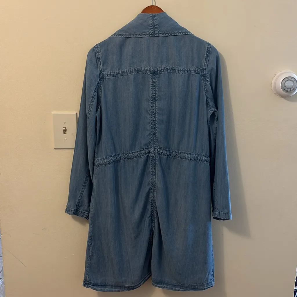 Max Jeans Light Blue Trench Coat - Image 3