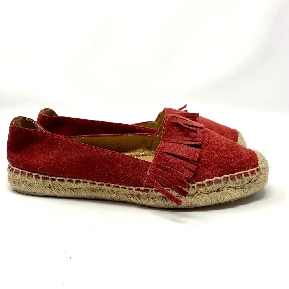 Marc Fisher  LTD Cathy‎ Fringe Espadrille Flat Red - Image 5