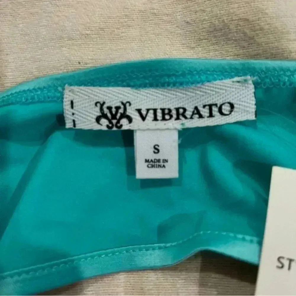 NWT Teal Boutique Sexy wrap top size‎ small Blue - Image 3