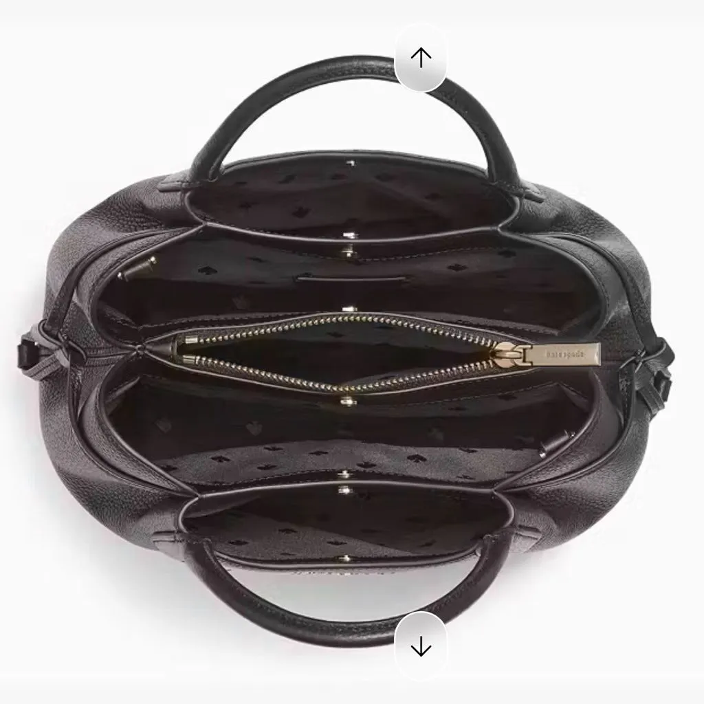 kate spade new york Dumpling Small Satchel Bag Red Jam Pebbled Leather K8135 NWT - Image 9