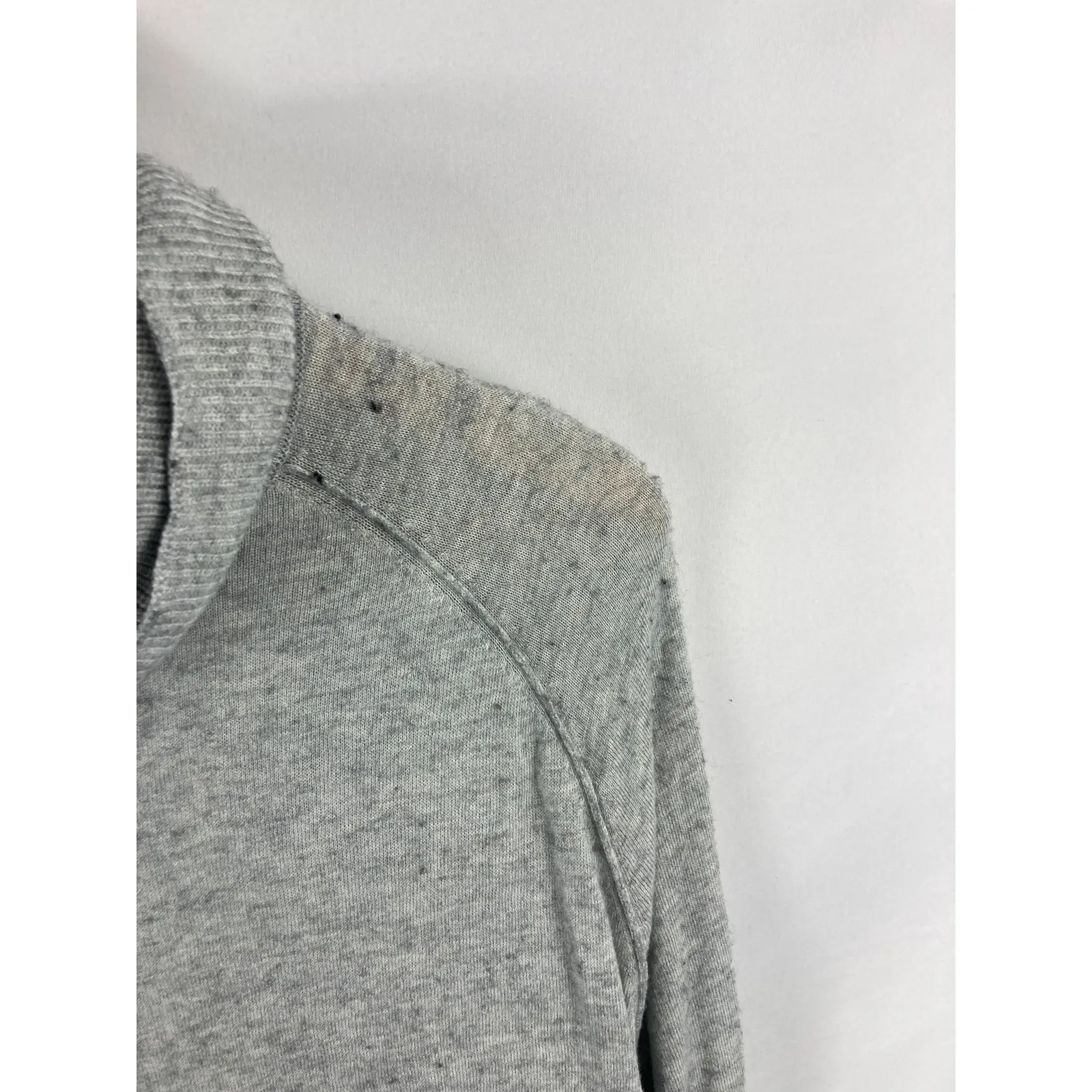 Caslon Mock Neck Lightweight Knit Grey Tunic sweater Size Medium - Image 3