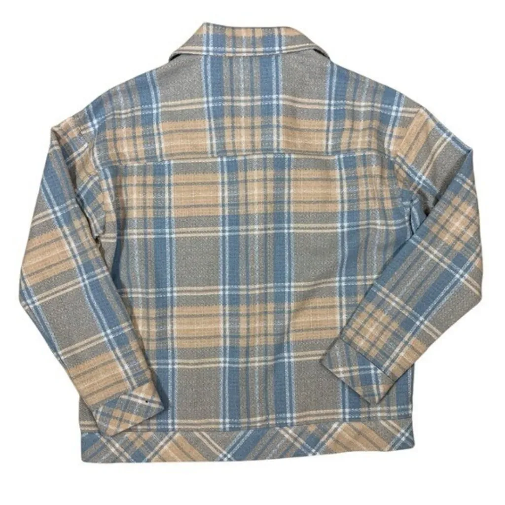 Boston Traders Plaid Flannel Shacket Jacket Button Front Midweight Workwear‎ M - Image 2