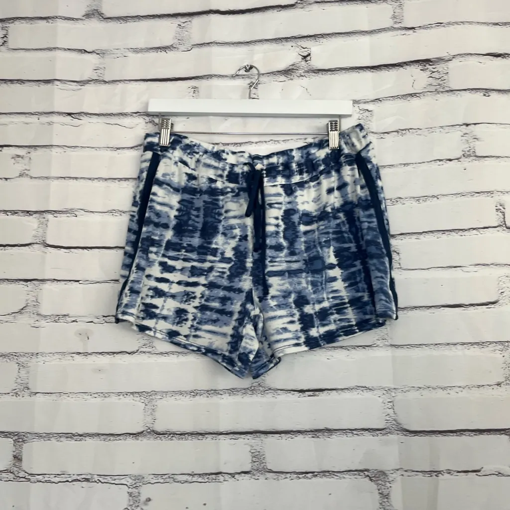 Lucky Brand Blue Tie Dye Shorts Women’s XL Pull On Elastic Waist Athleisure Y2K - Image 6
