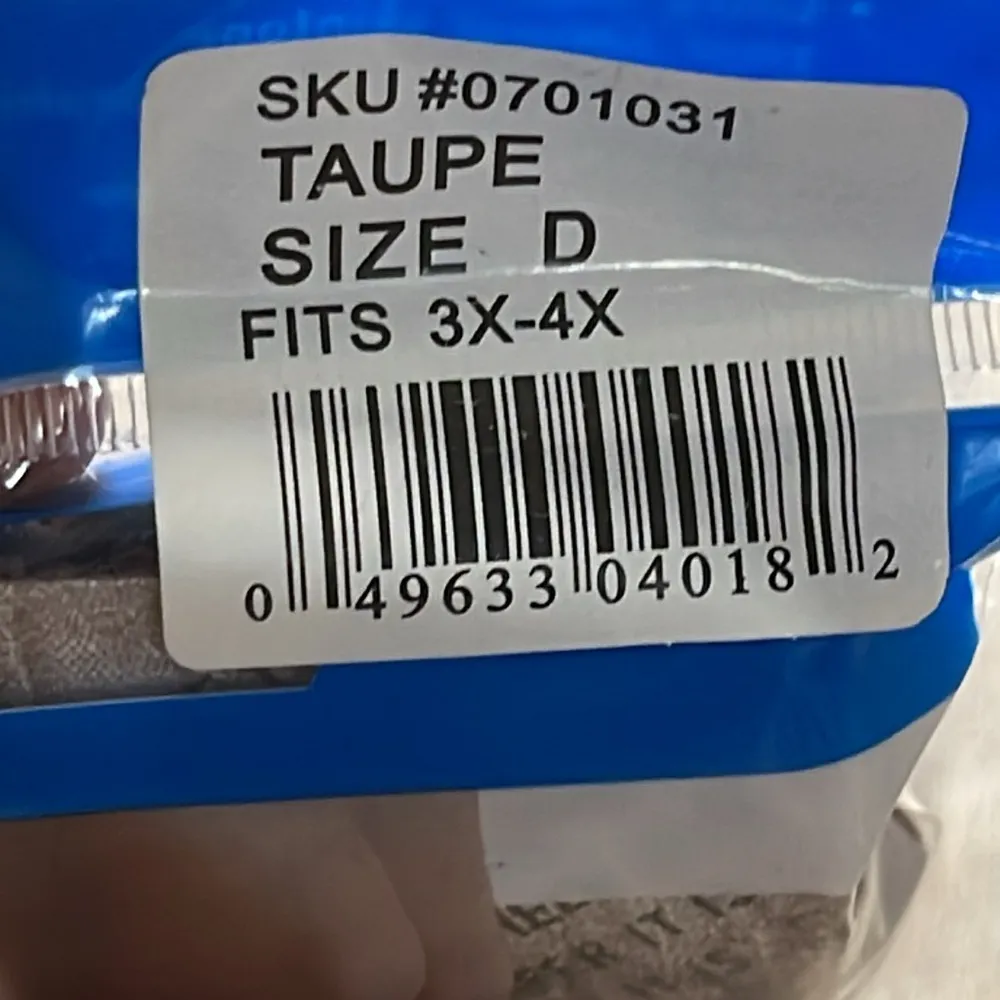 Queen Ultra Sheer Taupe Pantyhose Size D (3X-4X) - Image 4