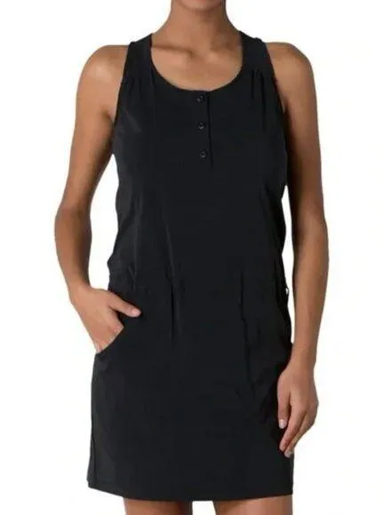 Toad&Co Gemma Dress Sleeveless Henley Women's Size XS Dark Gray - Image 2