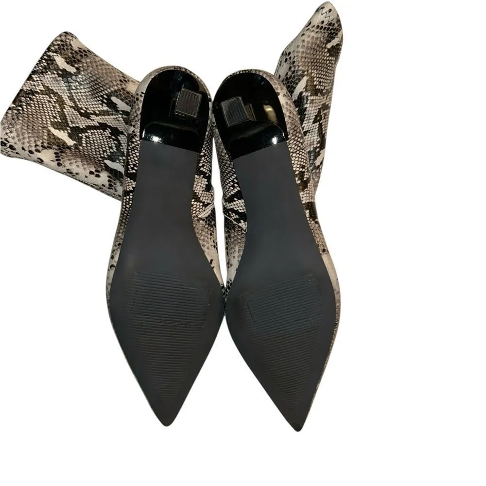 Abound Snake like Print Ivory Mid Ankle Boots(Size 8M) - Image 7