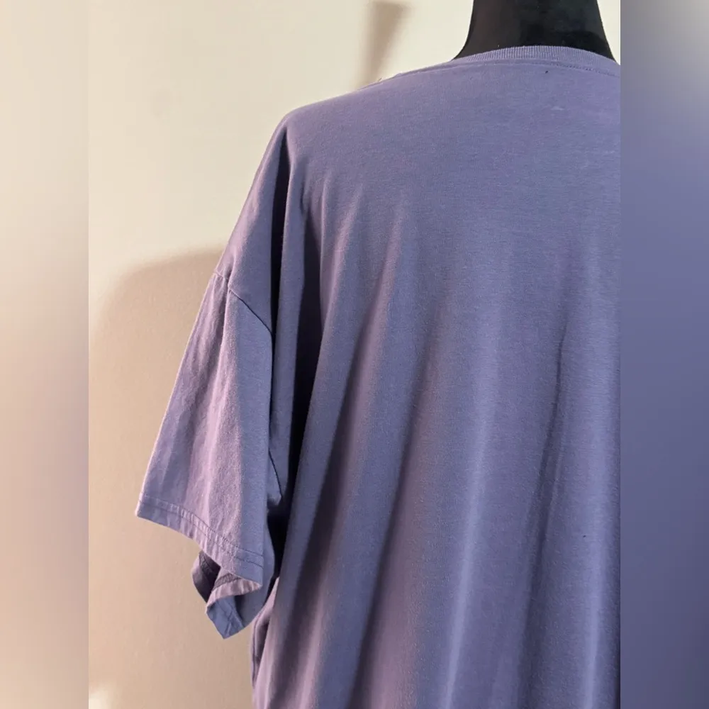 EUC Hasta Siempre Purple and White Sugar Skull Day Of The Dead Graphic Tee XXL - Image 8