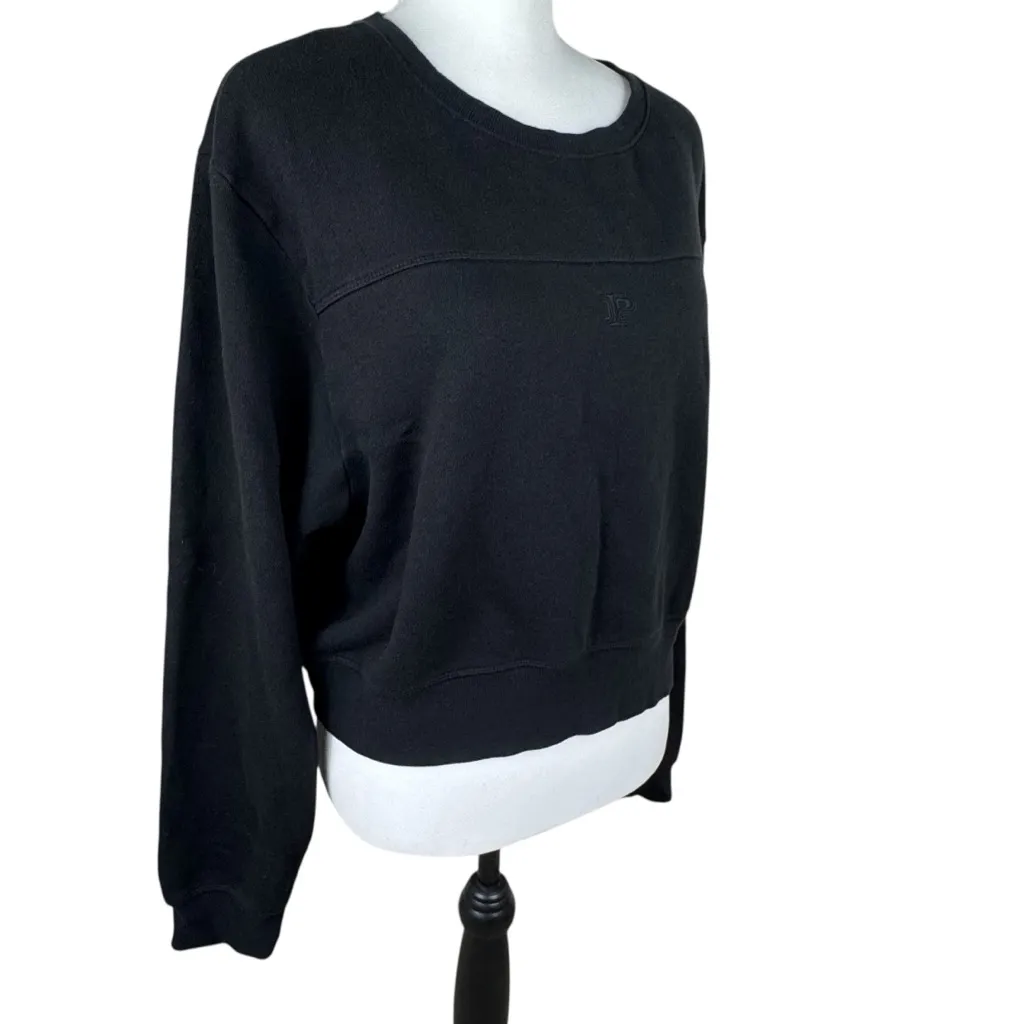 NWT PINK Victoria's Secret Ivy Fleece Campus Black Relaxed Sweatpant Sweatshirt - Image 12