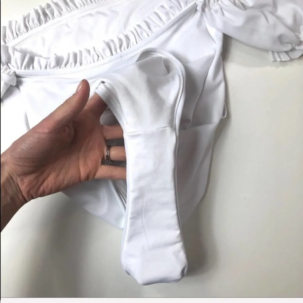 Something Navy  one piece off shoulder swimsuit - Image 7