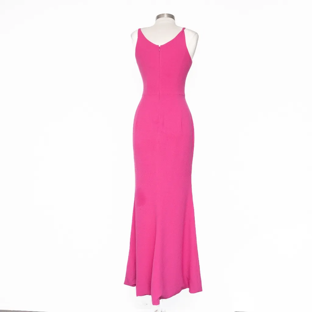 Dress The Population. Iris Slit Crepe Gown. - Image 3