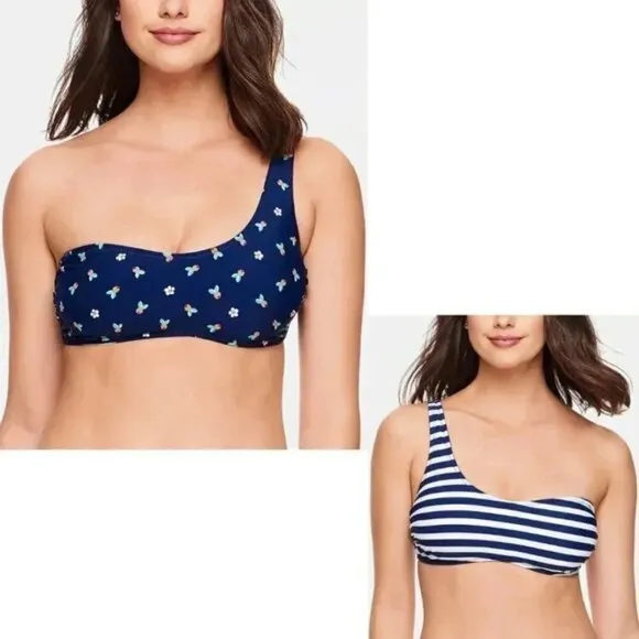 VERA BRADLEY One-Shoulder Reversible Bikini Top, M - Image 2