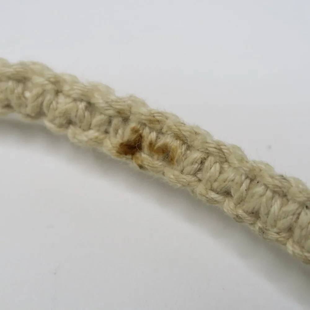 Vintage 70s Crochet Boho Philippine Macrame Crochet Clutch Brown - Image 16