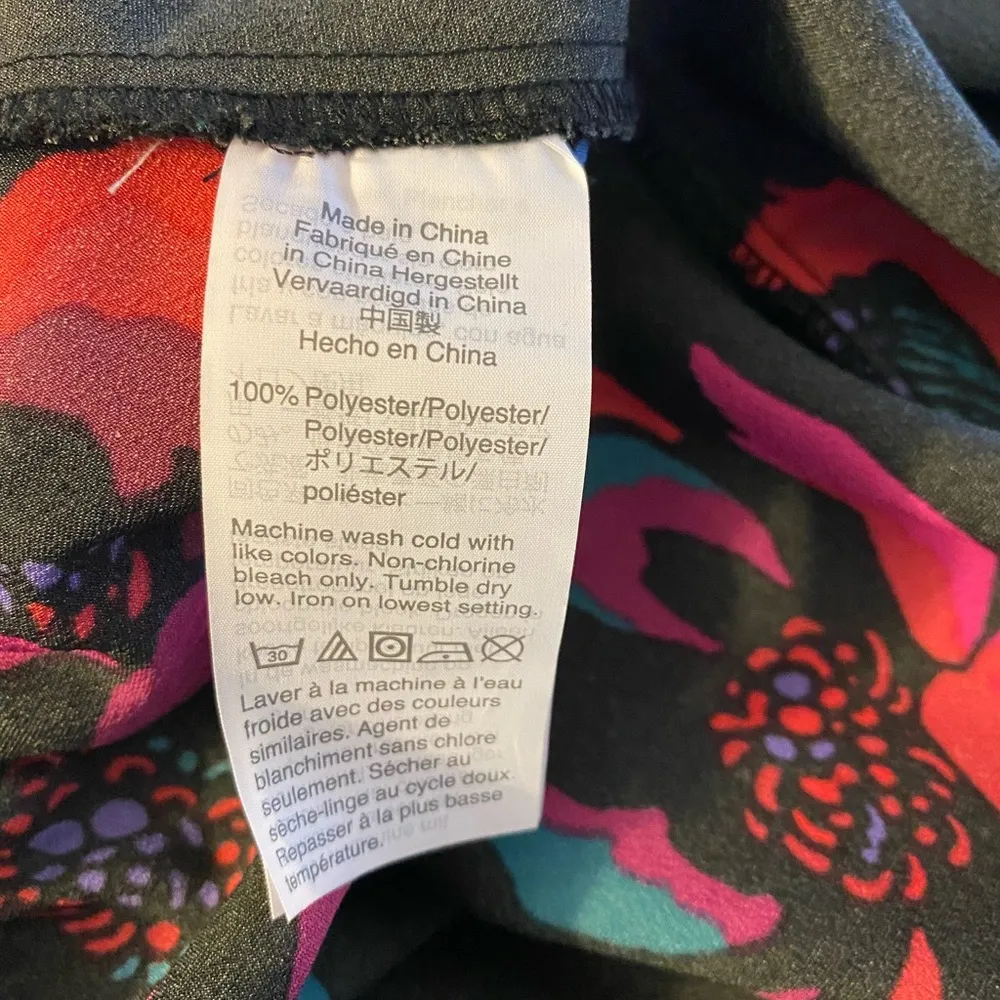 11-J.Crew Black Floral Skirt size small - Image 3