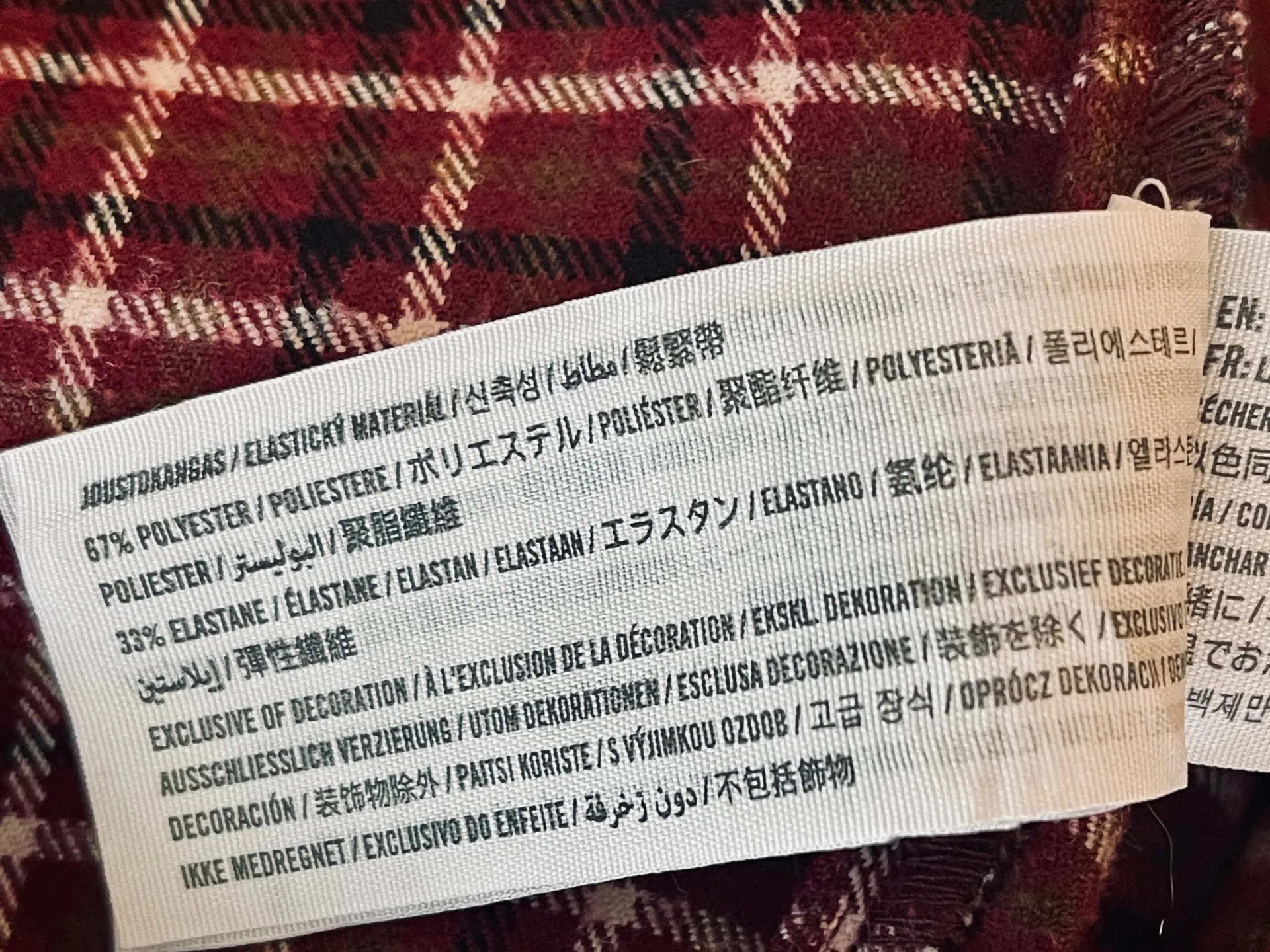 Hollister Plaid Mini Dress Red - Image 7