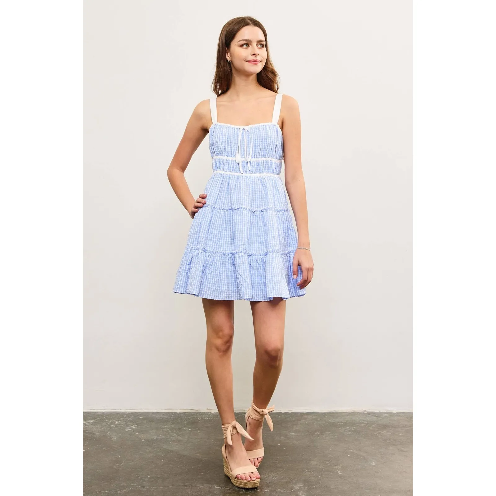 Mustard Seed Ruffle Plaid Dress - Image 4