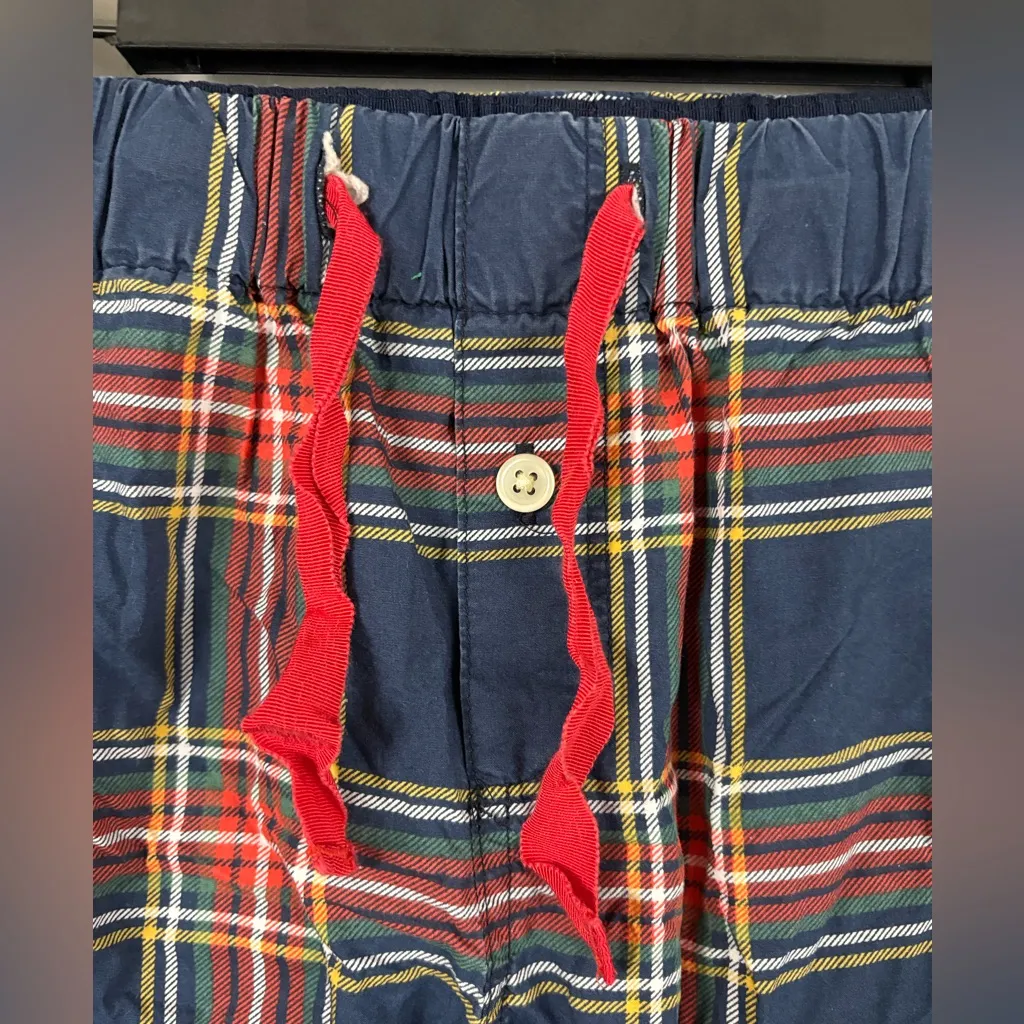 J. Crew Steward Christmas Plaid Poplin Pajama Cotton Pants XS Holiday Loungewear - Image 4