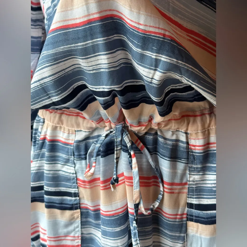 Sonoma Striped drawstring waist Dress Large - Image 3