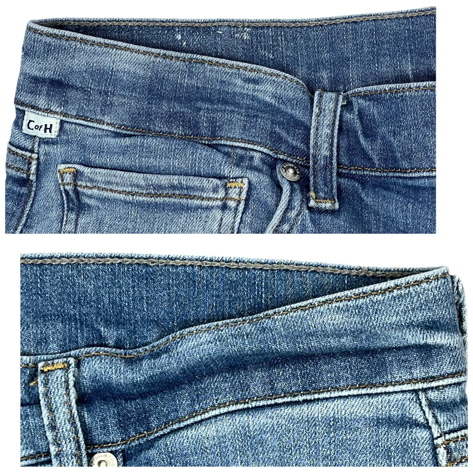 Citizens of Humanity Lyra Wide Leg Crop Jeans 32" Abliss Raw Hem - Image 7