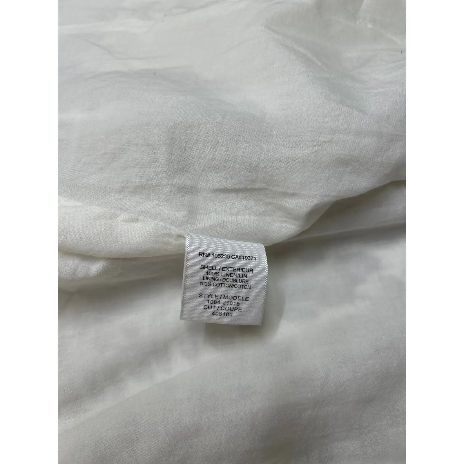 Joie Mehira White and Gray Leopard Linen Blazer in Size 6 - Image 7