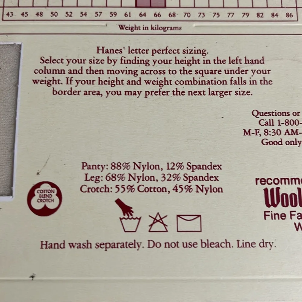 Hanes Alive Vintage Full Support Control Top Pantyhose Size E Pearl New - Image 13