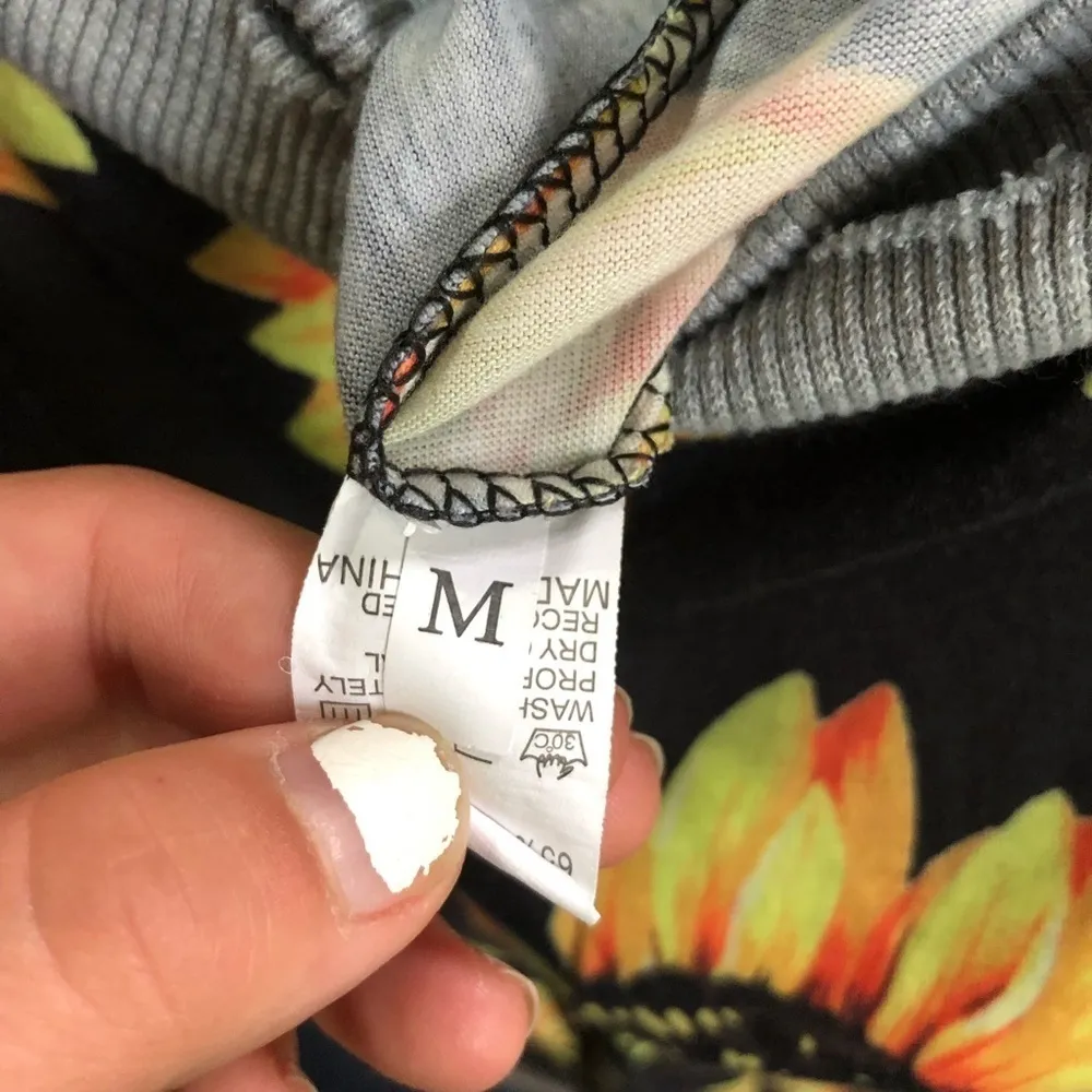 Sunflower sweatpants pajamas pants size medium​​​ - Image 4